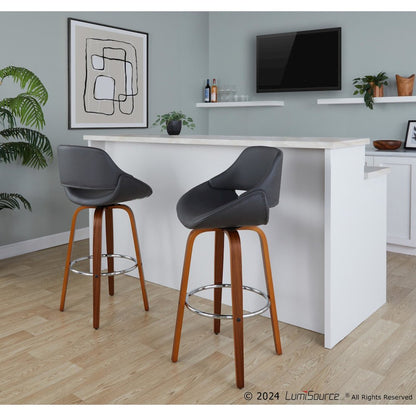 Fabrico 30" Fixed-Height Barstool - Set of 2