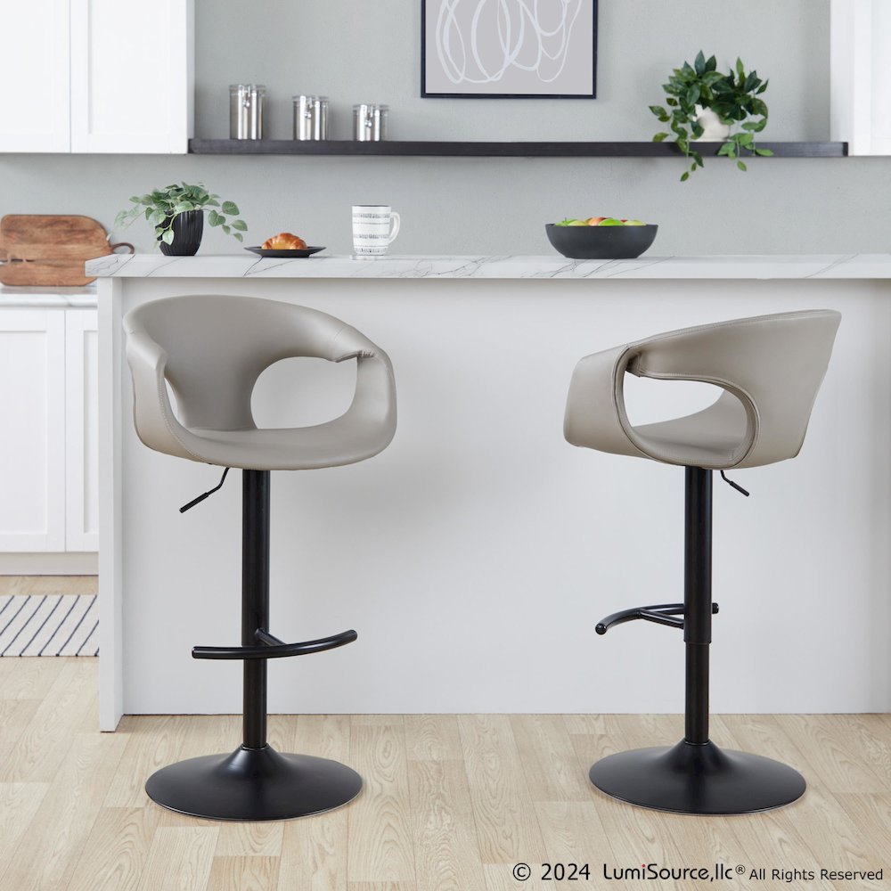 Curva Adjustable Barstool - Set of 2