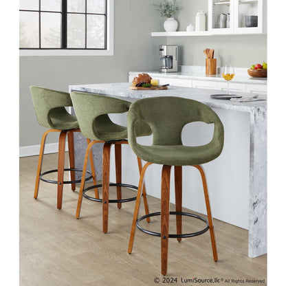 Curva 26" Fixed-Height Counter Stool - Set of 2