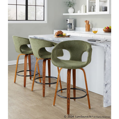Curva 26" Fixed-Height Counter Stool - Set of 2