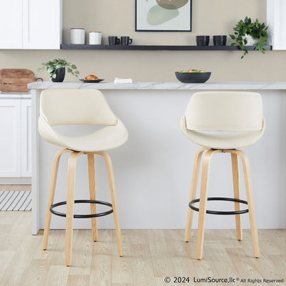 Fabrico 30" Fixed-Height Barstool - Set of 2