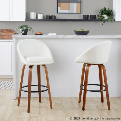 Matisse Highback 30" Fixed-Height Barstool - Set of 2