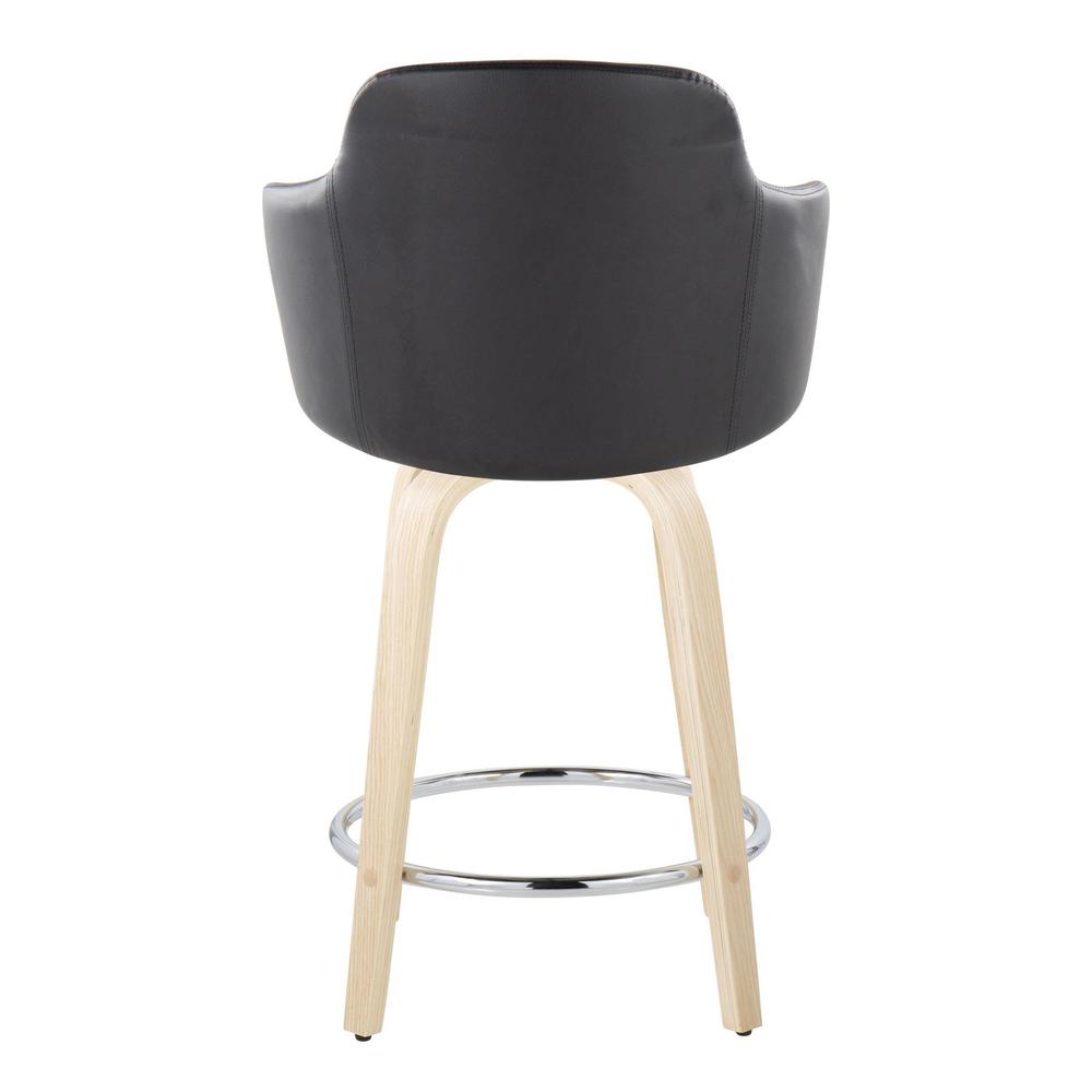Brown Boyne 24" Fixed-Height Counter Stool - Set of 2