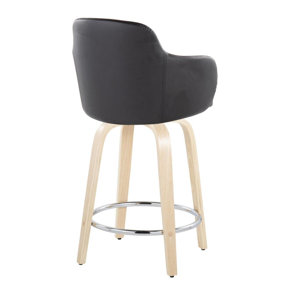 Brown Boyne 24" Fixed-Height Counter Stool - Set of 2