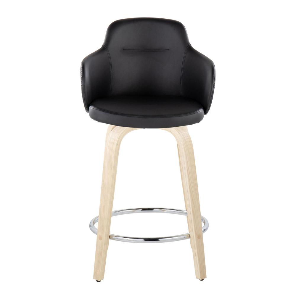 Brown Boyne 24" Fixed-Height Counter Stool - Set of 2