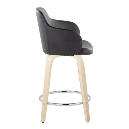 Brown Boyne 24" Fixed-Height Counter Stool - Set of 2