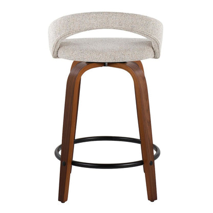 Grotto Upholstered 24" Fixed-Height Counter Stool - Set of 2