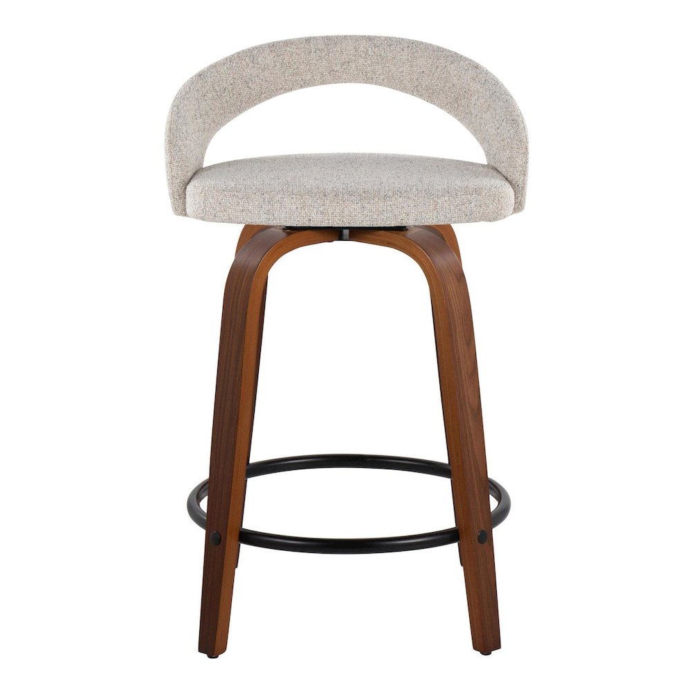 Grotto Upholstered 24" Fixed-Height Counter Stool - Set of 2