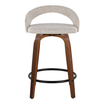 Grotto Upholstered 24" Fixed-Height Counter Stool - Set of 2