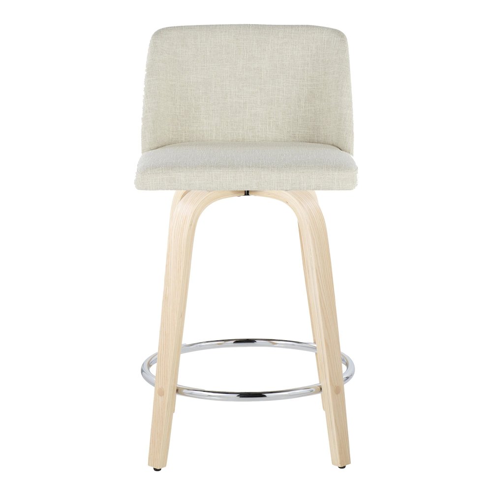 Toriano 24" Fixed-Height Counter Stool - Set of 2