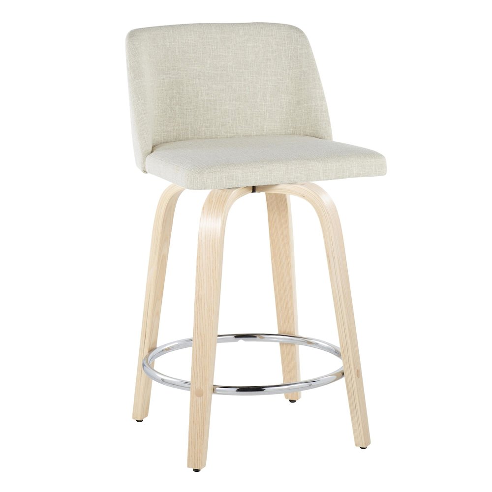 Toriano 24" Fixed-Height Counter Stool - Set of 2