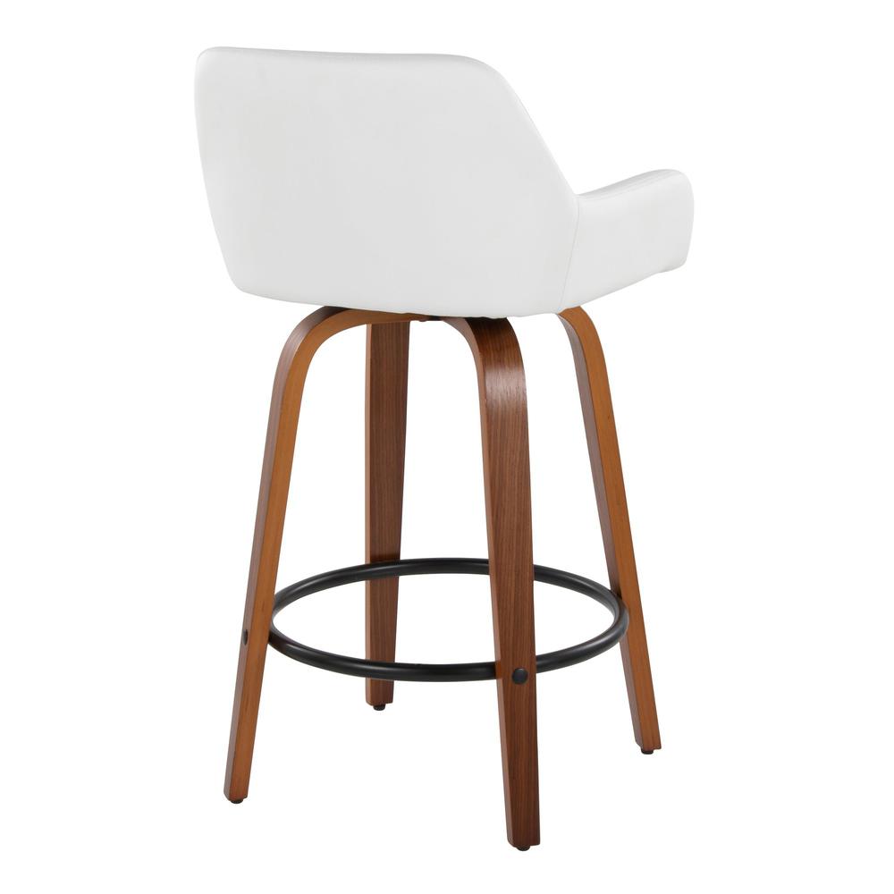 Brown Daniella 26" Fixed-Height Counter Stool - Set of 2