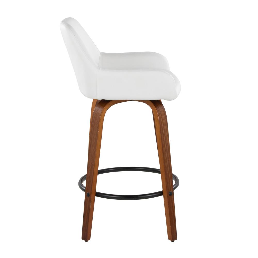 Brown Daniella 26" Fixed-Height Counter Stool - Set of 2