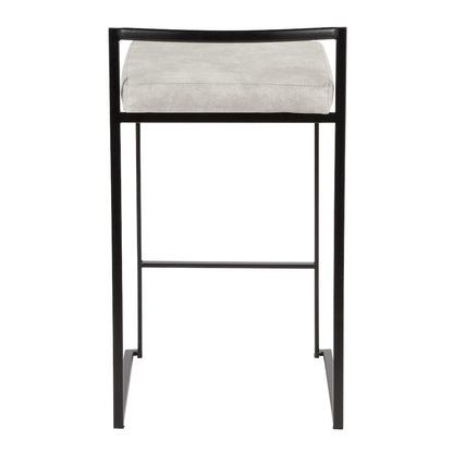 Fuji Stacker 26" Fixed-Height Counter Stool - Set of 3