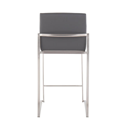 Fuji High Back 26" Fixed-Height Counter Stool - Set Of3