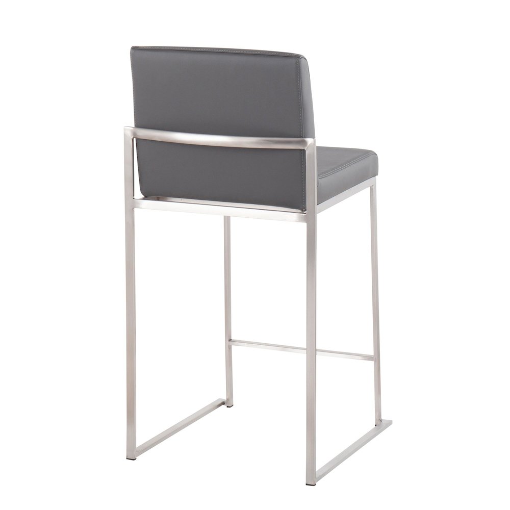 Fuji High Back 26" Fixed-Height Counter Stool - Set Of3