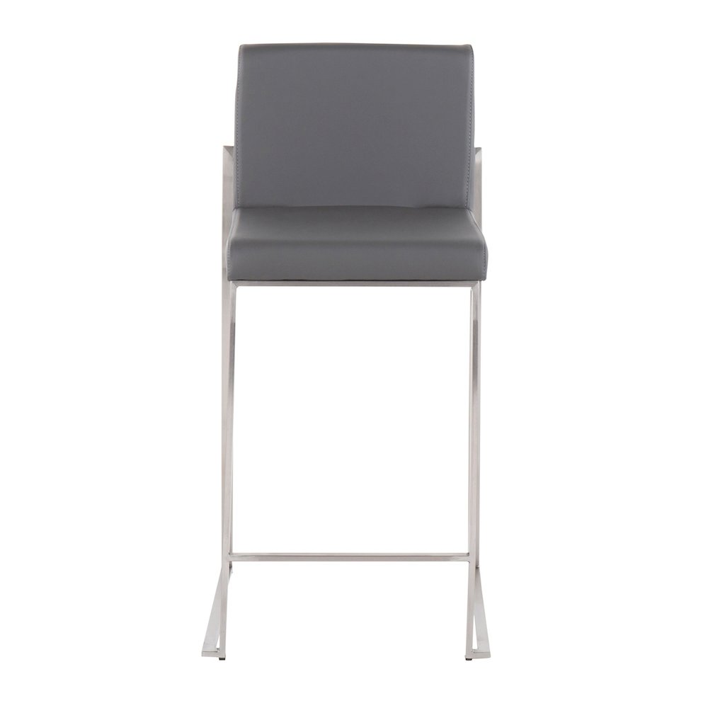 Fuji High Back 26" Fixed-Height Counter Stool - Set Of3