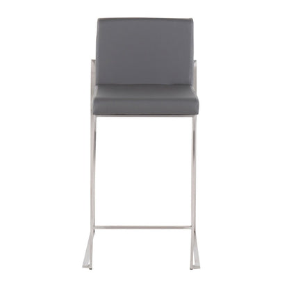 Fuji High Back 26" Fixed-Height Counter Stool - Set Of3