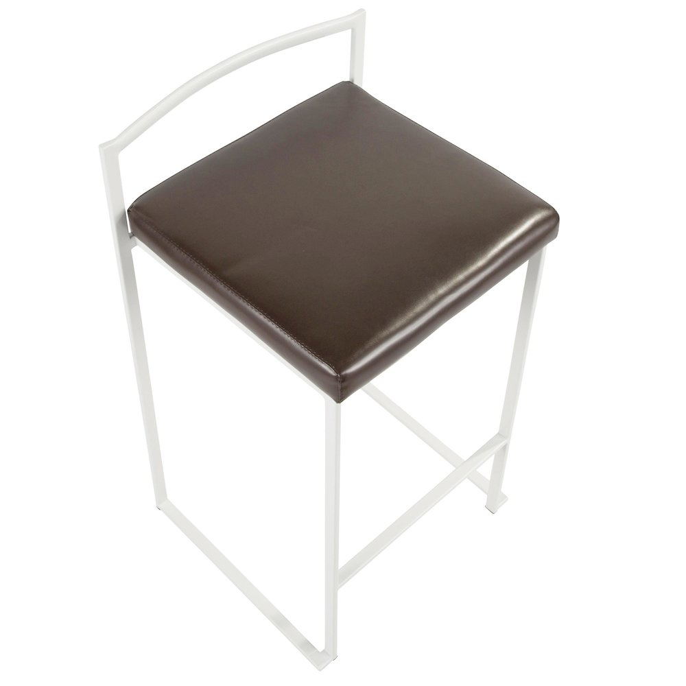 Fuji Stacker 26" Fixed-Height Counter Stool - Set of 3