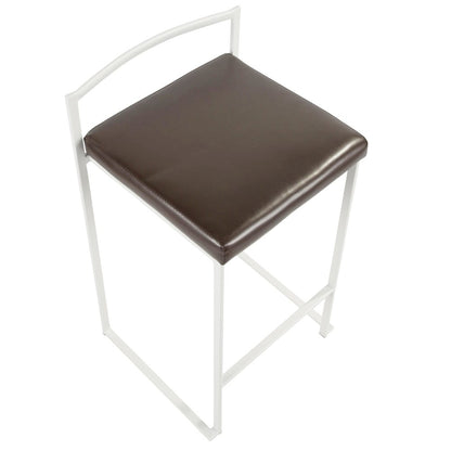 Fuji Stacker 26" Fixed-Height Counter Stool - Set of 3