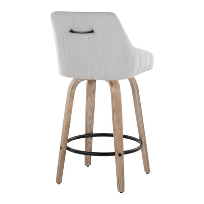 Hannah 26" Fixed-Height Counter Stool - Set of 2
