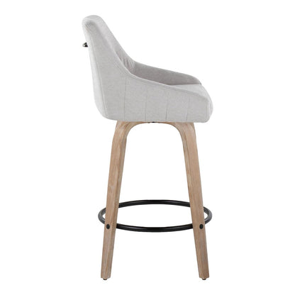Hannah 26" Fixed-Height Counter Stool - Set of 2