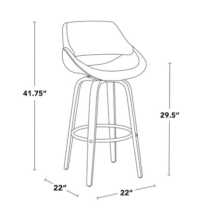 Fabrico 30" Fixed-Height Barstool - Set of 2