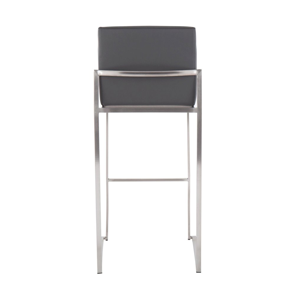 Fuji High Back 30" Fixed-Height Barstool - Set of 3