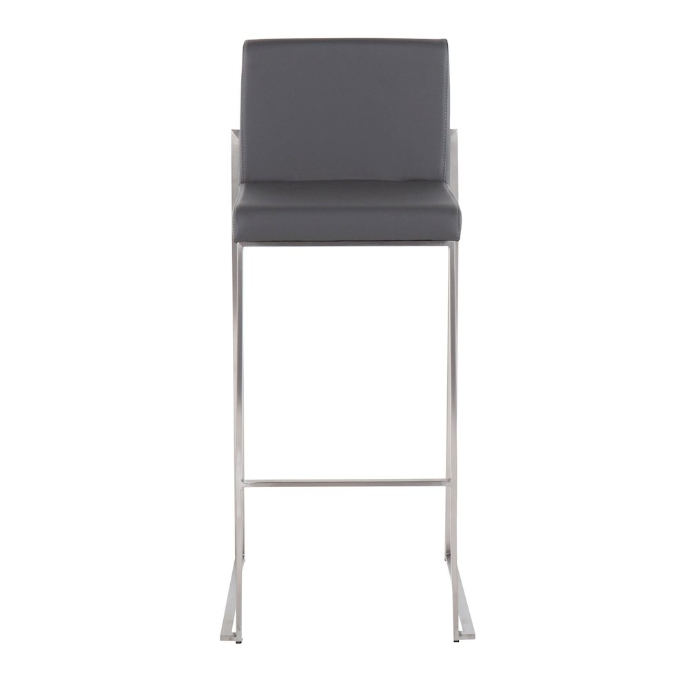 Fuji High Back 30" Fixed-Height Barstool - Set of 3