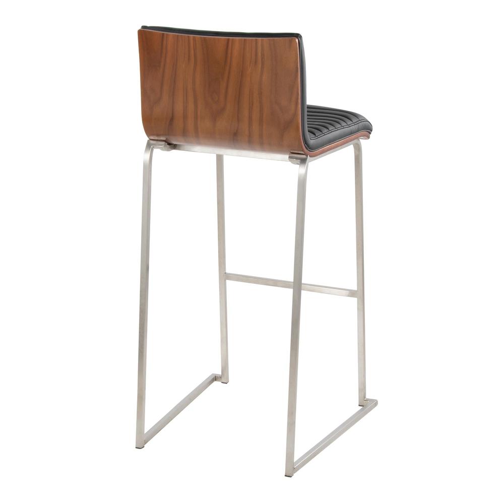 Silver Mason Mara 30" Fixed-Height Barstool - Set of 2