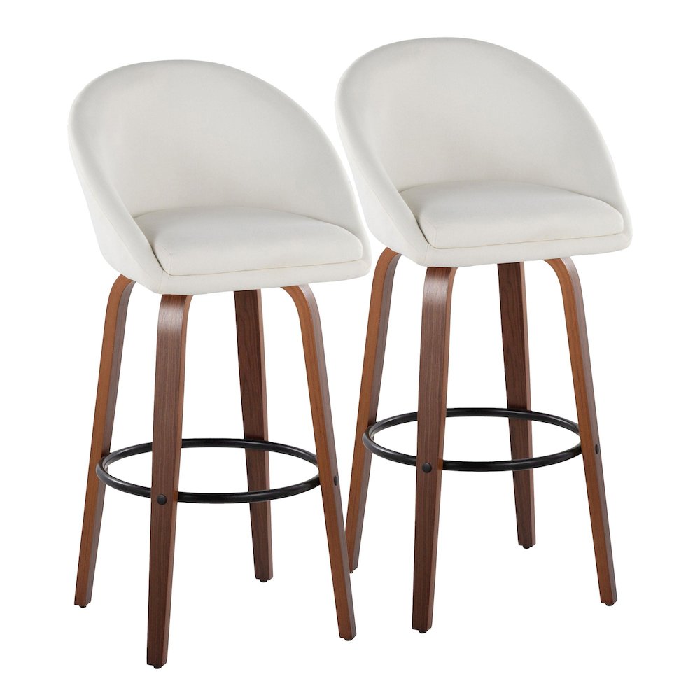 Matisse Highback 30" Fixed-Height Barstool - Set of 2