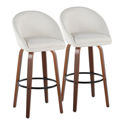 Matisse Highback 30" Fixed-Height Barstool - Set of 2