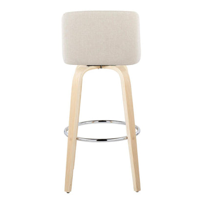 Brown Toriano 30" Fixed-Height Barstool - Set of 2