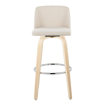 Brown Toriano 30" Fixed-Height Barstool - Set of 2