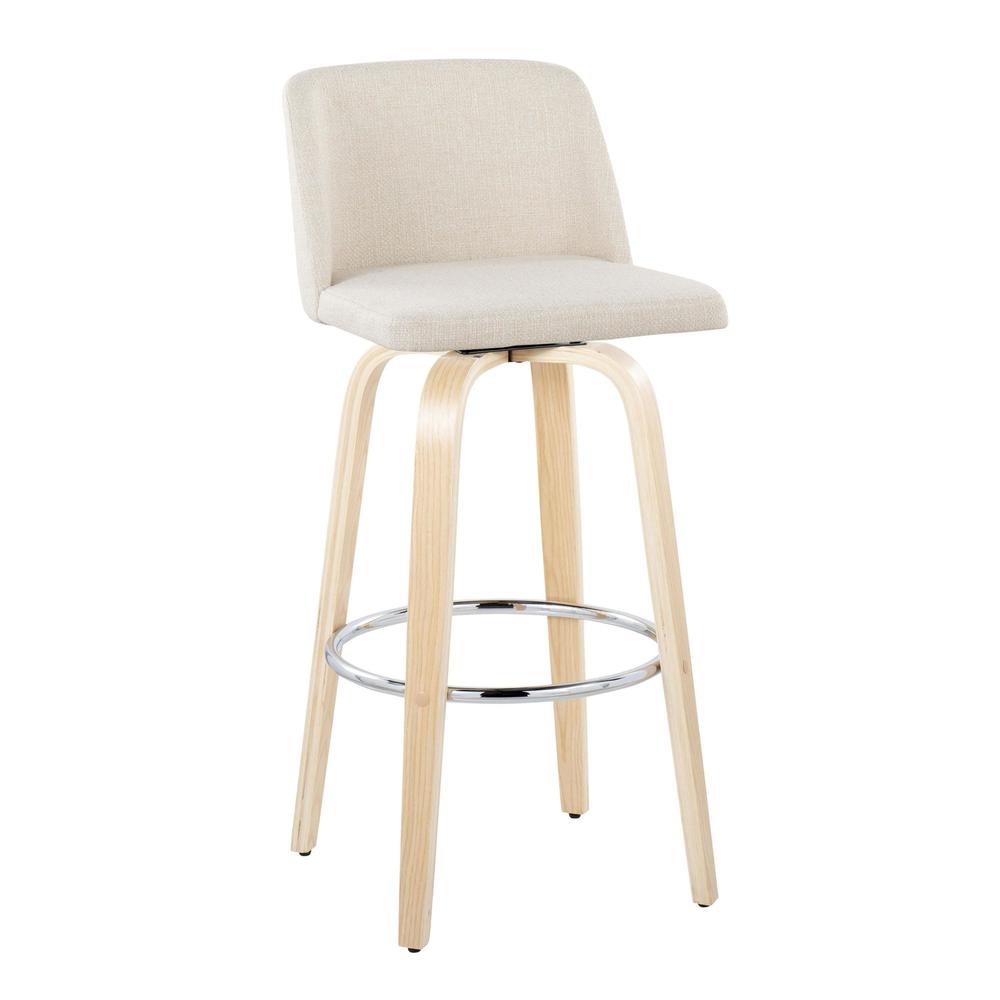 Brown Toriano 30" Fixed-Height Barstool - Set of 2