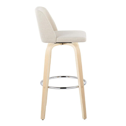 Brown Toriano 30" Fixed-Height Barstool - Set of 2