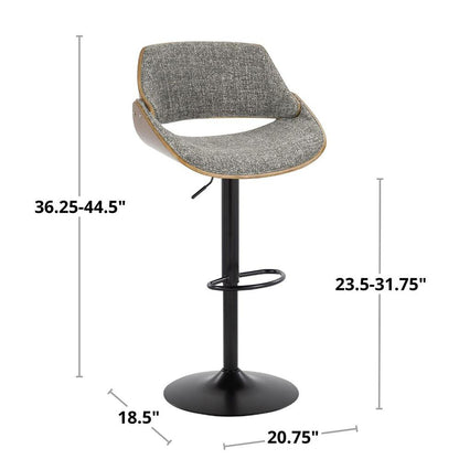 Multi Fabrizzi Adjustable Barstool - Set of 2