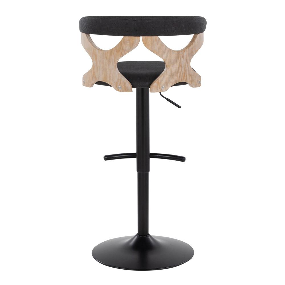 White Gardenia Adjustable Barstool - Set of 2