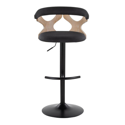 White Gardenia Adjustable Barstool - Set of 2