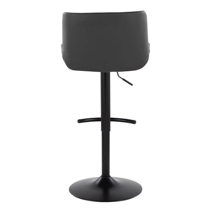 Santi Upholstered Adjustable Barstool - Set of 2