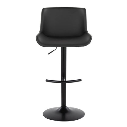 Santi Upholstered Adjustable Barstool - Set of 2