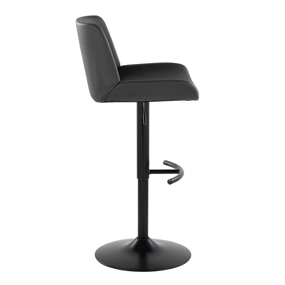 Santi Upholstered Adjustable Barstool - Set of 2