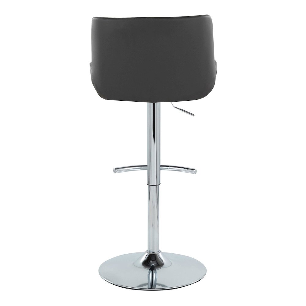 Santi Upholstered Adjustable Barstool - Set of 2