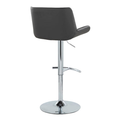 Santi Upholstered Adjustable Barstool - Set of 2