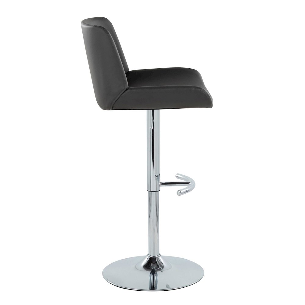 Santi Upholstered Adjustable Barstool - Set of 2