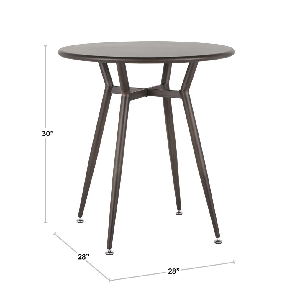 Antique Metal Clara Round Dinette Table