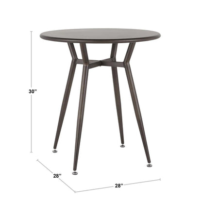 Antique Metal Clara Round Dinette Table
