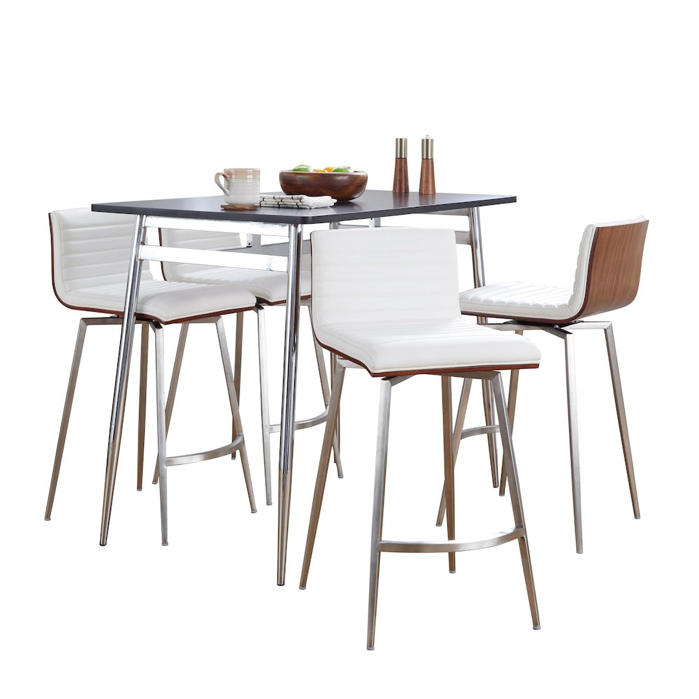 Marcel-Mason Swivel Counter Height Dining Set - 5 Piece