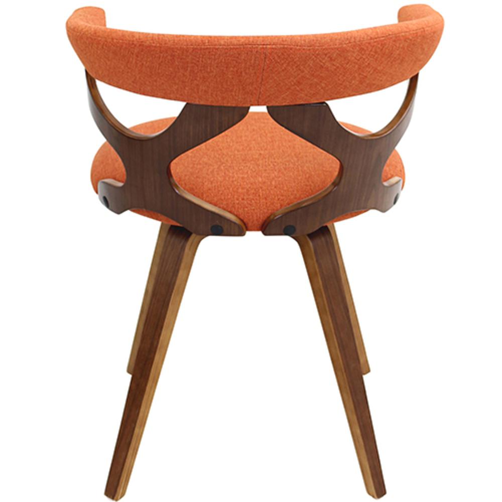 Walnut, Orange Gardenia Chair