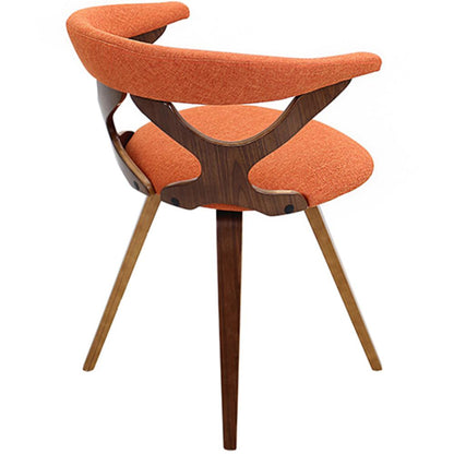 Walnut, Orange Gardenia Chair